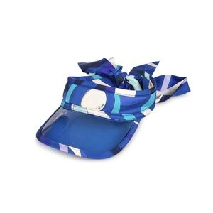 New Emilio Pucci Iride Print Sun Visor